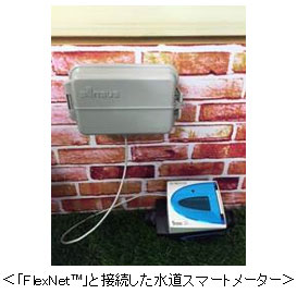 FlexNetと接続した水道スマートメーター