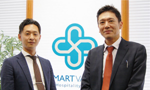 プロジェクト開発Divisionマネージャーの上野真氏（左）と開発・デザインDivisionマネージャーの森田憲作氏