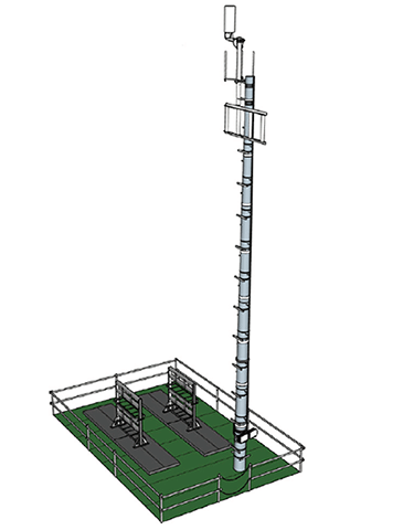新たに建設する鉄塔のイメージ図