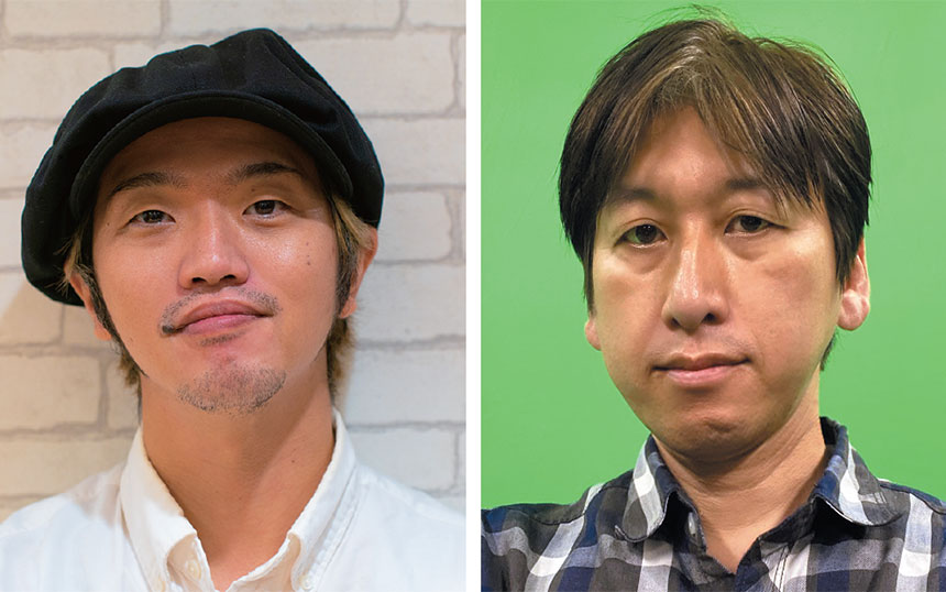 アスク・エムイー マーケティングマネージャーの三好寛季氏（左）と、テクニカルサポートの松尾勝仁氏