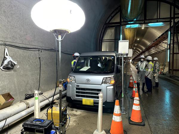 ミライト・ワンと安藤ハザマ、施工中の鉄道トンネル内でのローカル5G検証を実施