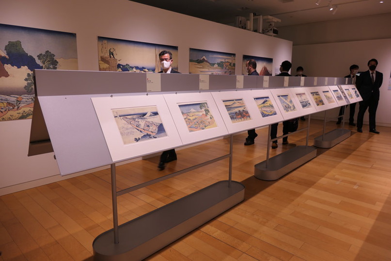 「富嶽三十六景」全47作品のマスターレプリカの展示