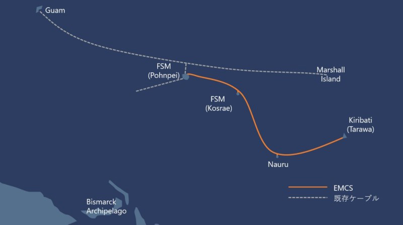 NECがミクロネシア、キリバス、ナウルを結ぶ光海底ケーブルを供給