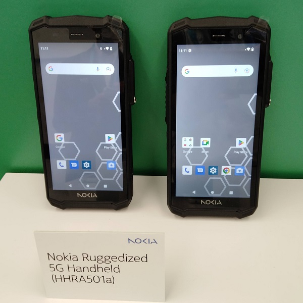 2023年内に発売を予定する「Nokia Ruggedized 5G Handheld」