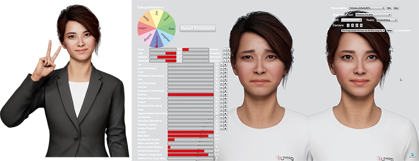 デジタルヒューマン社が提供する日本人プリセットモデルの1人「ユリア」