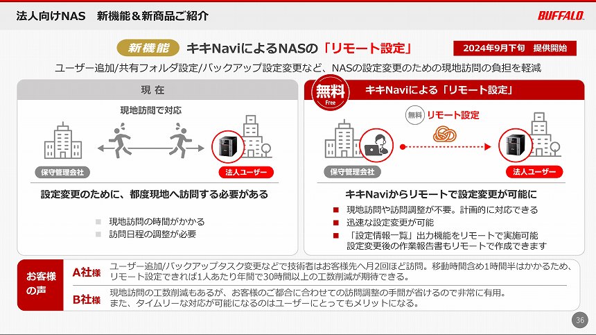 リモート設定機能の概要