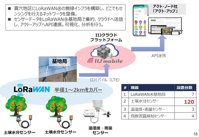 真穴地区全域へのLoRaWANネットワークインフラ構築