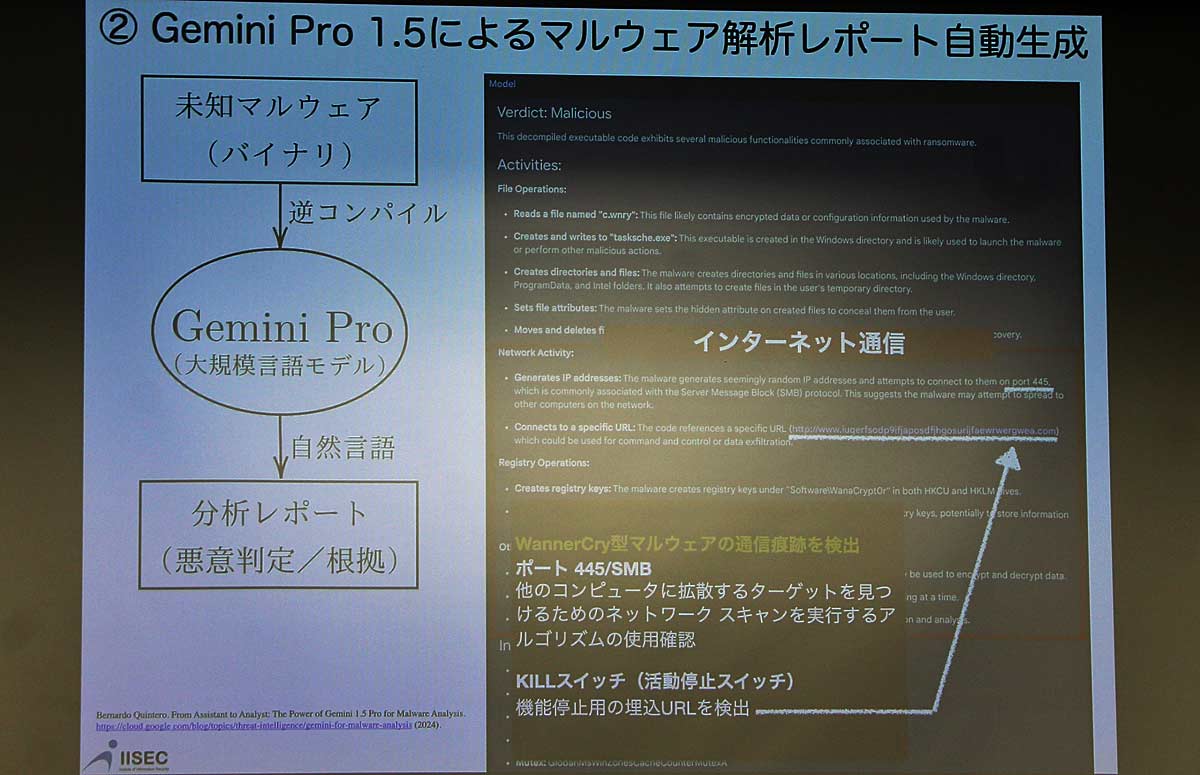 Gemini Pro 1.5によるランサムウェア「WannaCry」の解析レポート