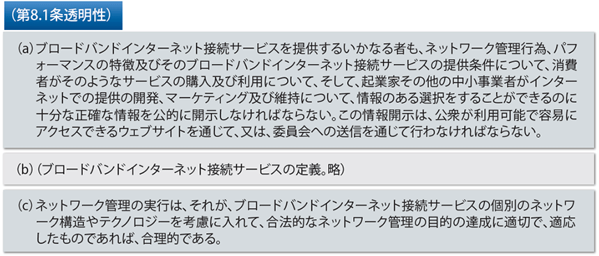 図表3　2017年インターネットフリーダム復活規則（連邦規則タイトル47パート8）抜粋