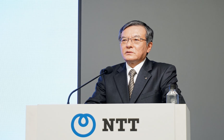 NTT決算会見で島田社長「ドコモの顧客基盤と通信品質の強化をやり抜く」