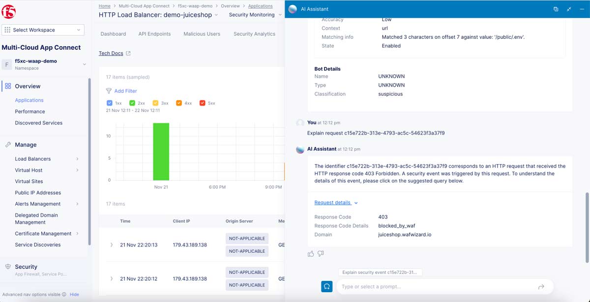 F5、AIアシスタントをSaaSに実装　アプリ監視とセキュリティ対応を支援
