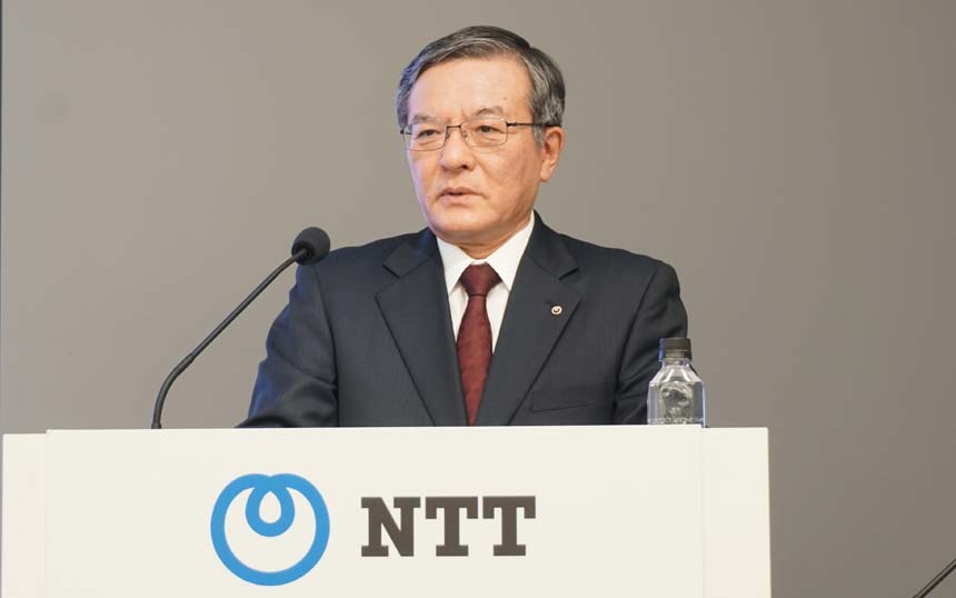 NTT島田社長「ドコモの通信品質は4月以降に向上」 ディープシークや社名変更にも言及