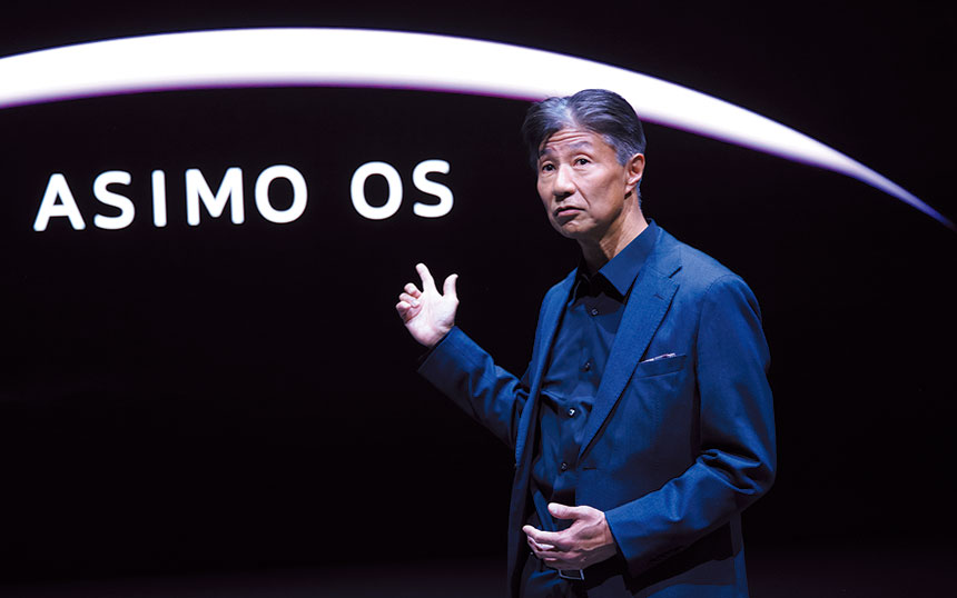 ホンダはCES2025で車載OSを発表。写真は本田技研工業執行役専務 電動事業開発本部長 井上勝史氏(出典:本田技研工業)