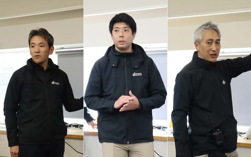 (左から)NTT Com イノベーションセンター イノベーションセンター長 友近剛史氏、同センター テクノロジー部門 中山章太氏、同部門 担当課長 里和勇人氏