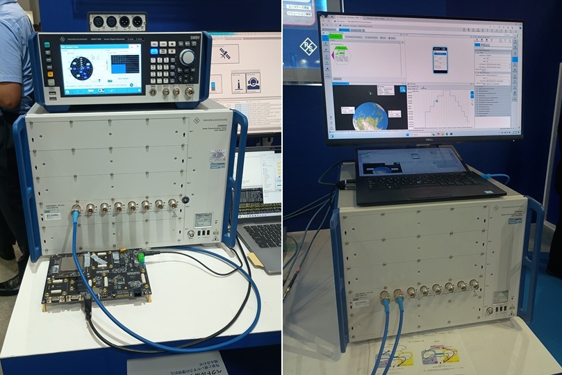 NGeCall(左)とUniversal NTN(右)の測定デモ
