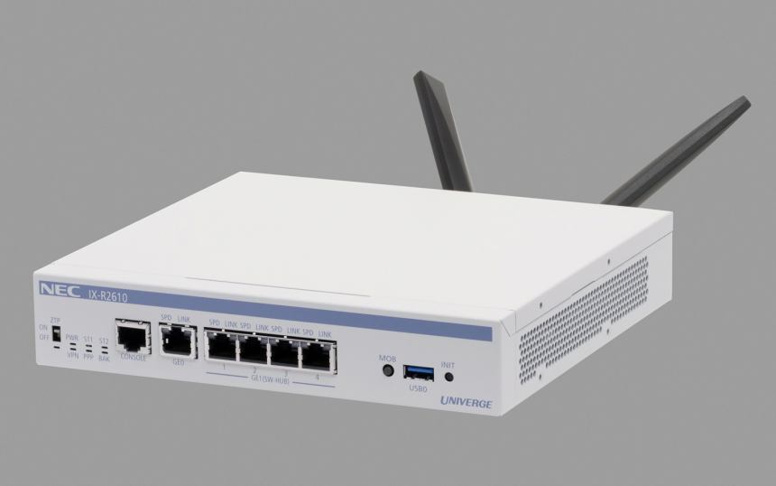LTE内蔵のワイヤレスVPN ルーター「IX-R2610-4G」