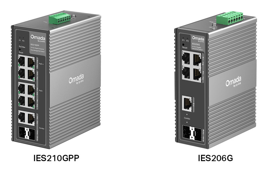 TP-Linkの産業用イージーマネージスイッチ「IES210GPP」、「IES206G」