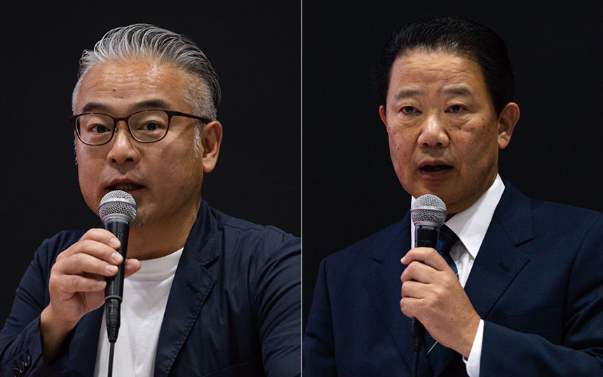 三井情報株式会社 サービスプロバイダ営業本部 サービスプロバイダ第二営業部 第一営業室セールスマネージャー 石舘豊（いしだて ゆたか）氏デンカ株式／会社 デンカ大牟田工場 生産技術部グループリーダー 門田 健次（もんでん けんじ）氏
