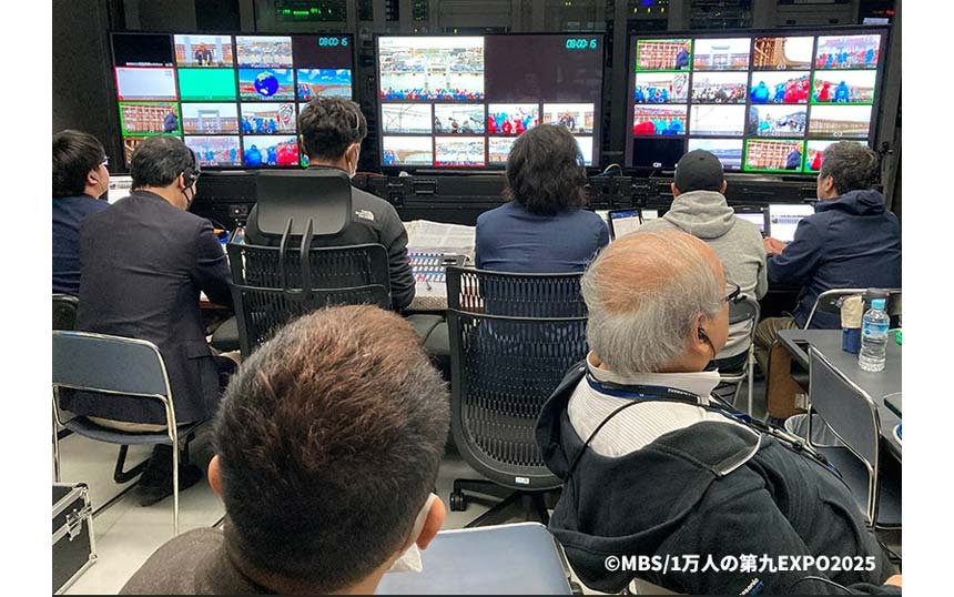 MBS本社サブコントロールルームでの番組制作の様子