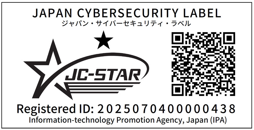 製品に貼付される「JC-STAR」適合ラベル