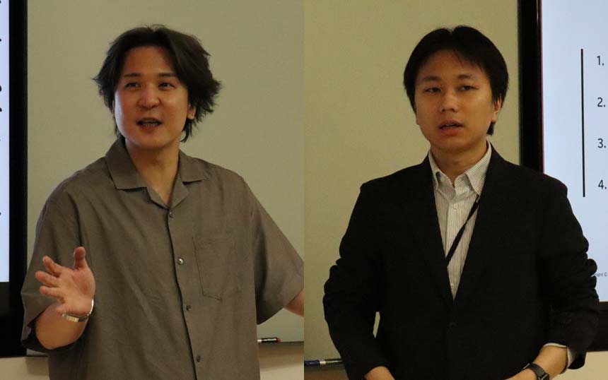 (左から)SBテクノロジー プリンシパルセキュリティリサーチャー 辻伸弘氏、セキュリティ&テクノロジー本部 サービス統括部 マネージドセキュリティ部 セキュリティアナリストグループ 鈴木雅人氏