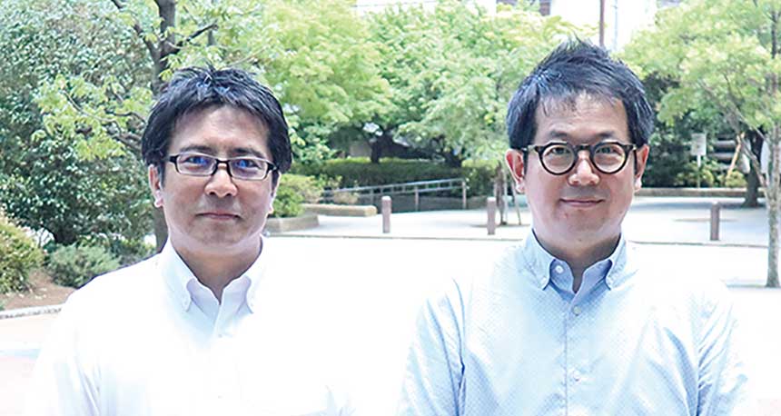 （左から）NECプラットフォームズ ユニファイドコミュニケーション事業部門 国内事業統括部 クラウド販売促進グループ 園田隆史氏、同 プロフェッショナル 渡辺康弘氏