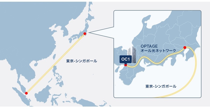 開始予定のDCIサービスの経路