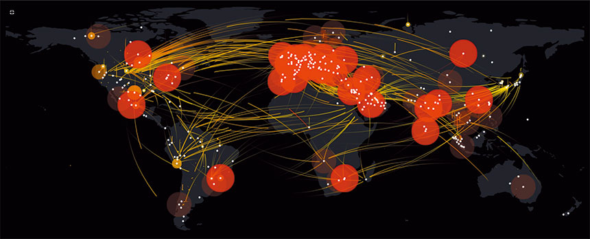 世界中のDDoS攻撃をリアルタイムに可視化する「NETSCOUT Cyber Threat Horizon」
