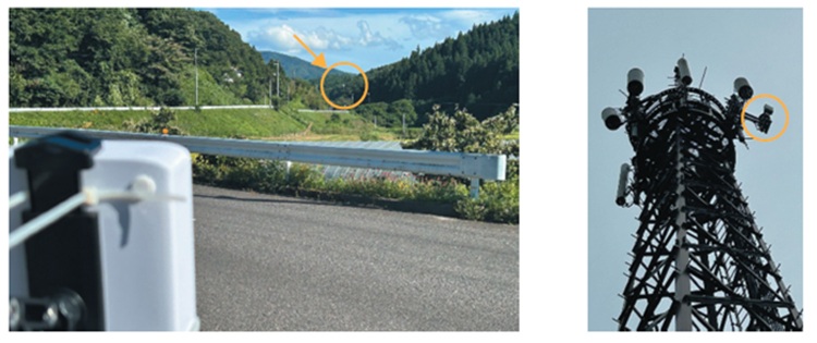 図表5　FWA 用CPE 伝送試験（福島県田村市）