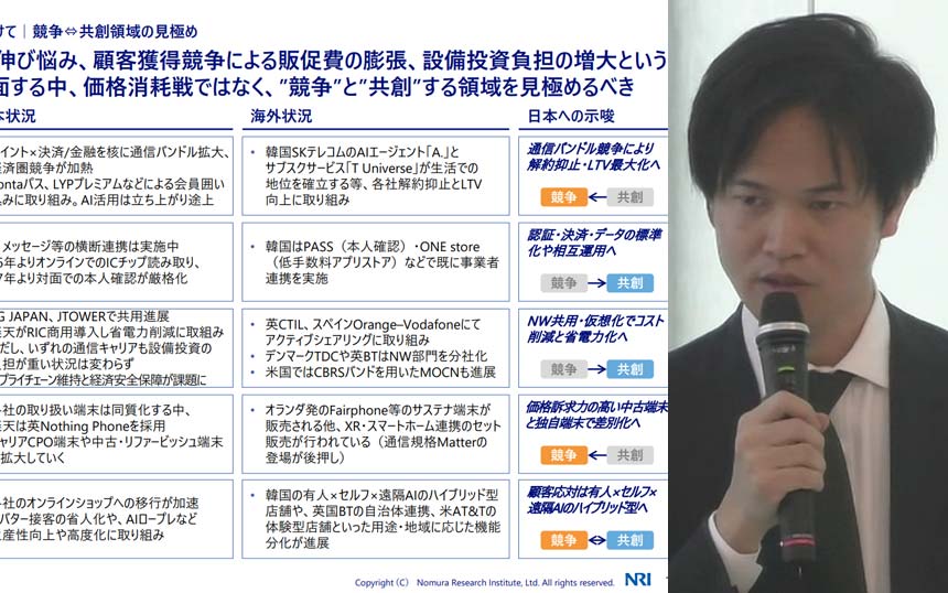 通信事業者が抱える“三重苦”の打開策をNRIが提言 「共創・競争領域の明確化を」