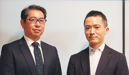 エリクソン・ジャパン CTOの鹿島毅氏と（右）、エンタープライズ・ビジネス事業本部 アカウントマネージャーの中西司氏