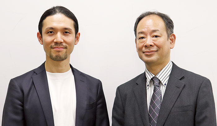 三菱総合研究所 政策・経済センター フェロー（研究提言担当）西角直樹氏（右）、電力・エネルギー本部 電力システムイノベーショングループ チーフ事業マネージャー 石田裕之氏（左）