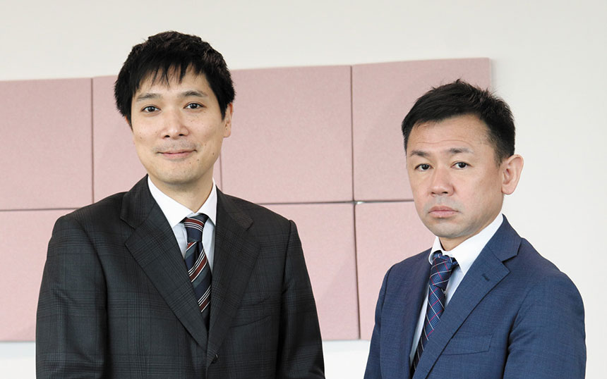 Coltテクノロジーサービス アジア太平洋地域社長の水谷安孝氏（左）と、アジアサービスデリバリー部 部長の寺戸健太郎氏