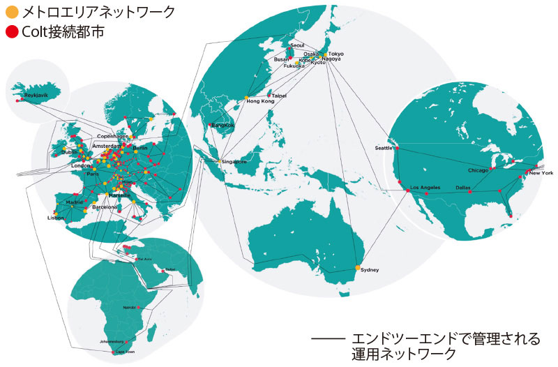 図表3 国際ネットワークの一元管理
