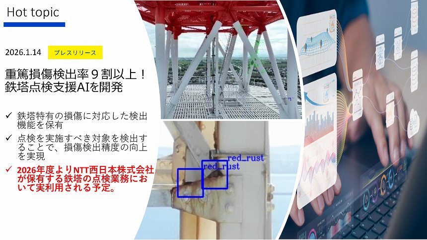 鉄塔点検支援AIを開発