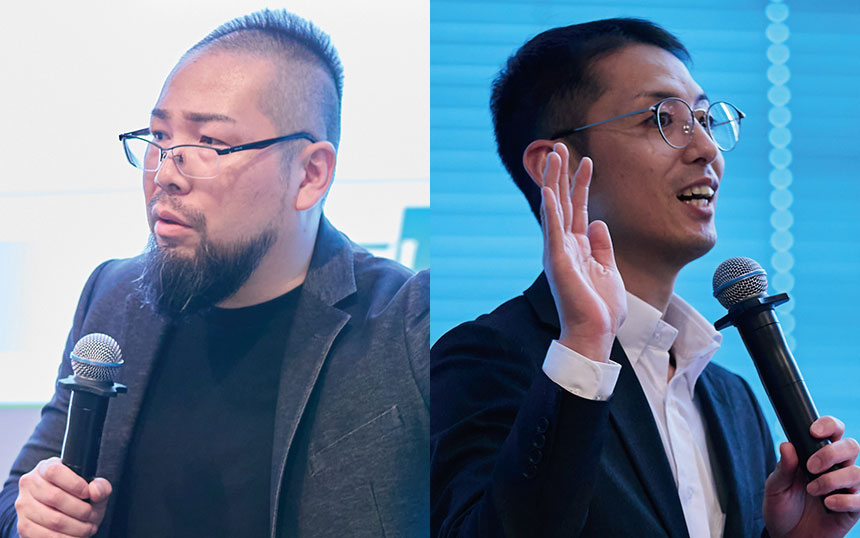 （左から）株式会社スリーダブリュー Chief Evangelist 兼 CEO 植田 敦 氏、SMFLレンタル株式会社 計測器事業部 営業第一部 第二グループ 齊藤 浩 氏