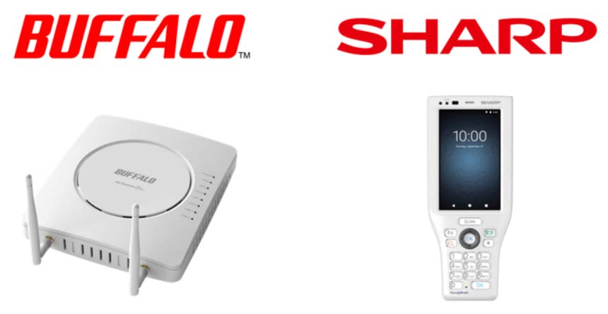 バッファローの法人向けWi-Fi APとシャープ製ハンディターミナル間で動作確認