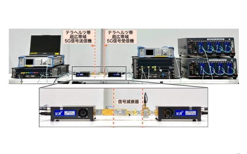 京都大学がテラヘルツ帯使用の6G向け超広帯域無線伝送試験装置を開発、高速移動環境下での信号伝送に成功