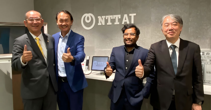 NTT-ATとTranscelestial Technologiesの幹部