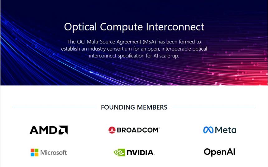 AMD・エヌビディアら6社、AIインフラ向け光インターコネクト仕様を策定する新団体「OCI-MSA」を発足