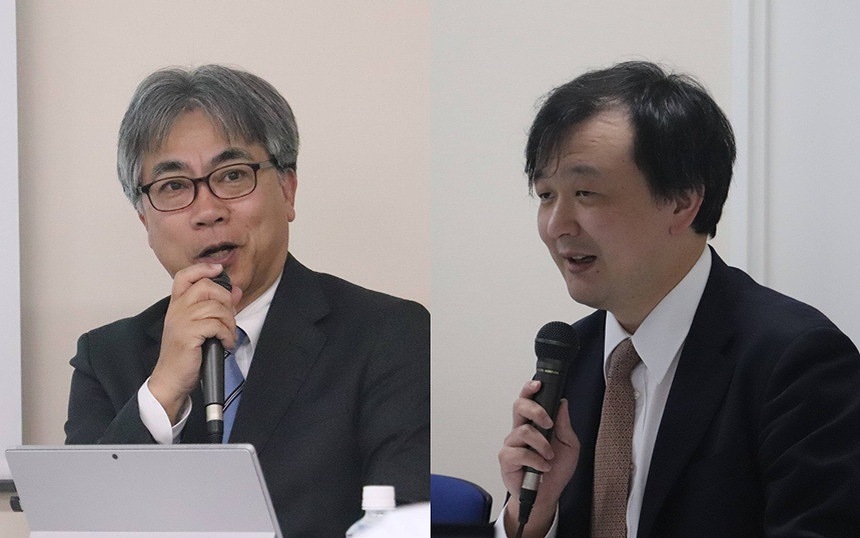 IIJ 常務執行役員 ネットワークサービス事業本部長の山井美和氏と、PFN AIコンピューティング事業本部コンピューティングイノベーション部 部長の浅井大史氏