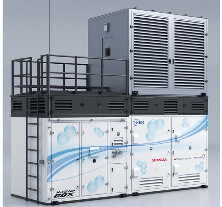 ホンダが開発した定置用燃料電池電源
