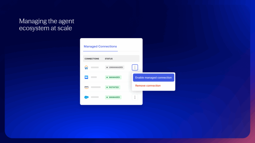 「Cross App Access」(XAA)管理画面のイメージ