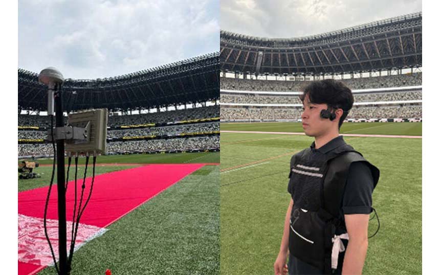 NTT、Jリーグ生中継でローカル5Gを活用した複数カメラの映像伝送に成功
