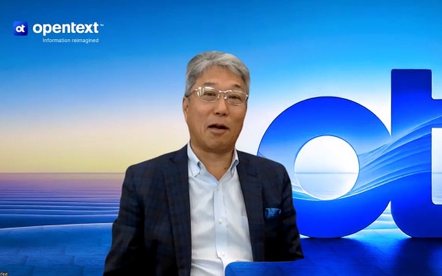 オープンテキスト SMB Cybersecurity Sales Directorの渋井政則氏