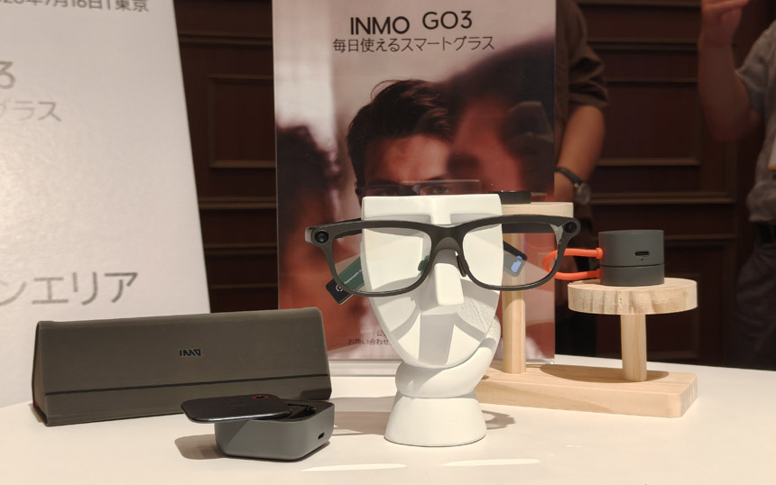 日常利用型AIスマートグラスで日本参入　イノモが双方向翻訳対応の「INMO GO3」