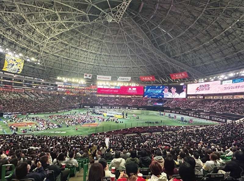 見通しのよいスタジアム環境の例
