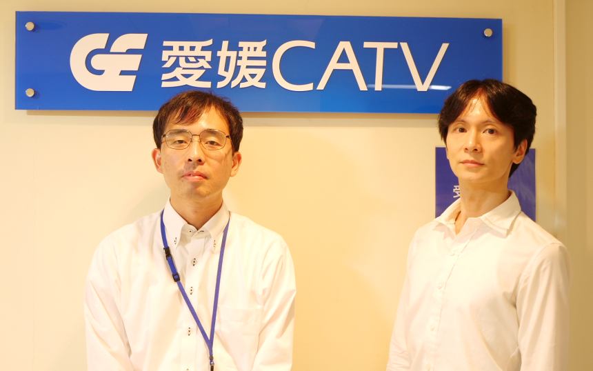 愛媛CATV 堀内氏とマクニカ 青木氏