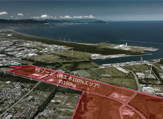 DCの誘致を行う石狩湾新港地域（REゾーン）