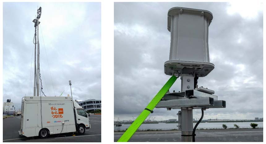 KDDI、コミケ108の5Gエリア対策を実施 ミリ波中継器搭載の車載局も初導入